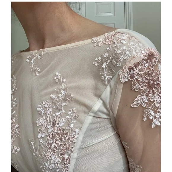 HOUSE OF CB Sheer Embellished Mini Dress Small - Picture 4 of 7